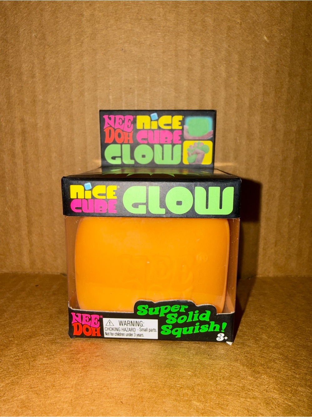 NeeDoh Nice Cube Glow - Orange